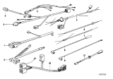 Diagram for 1982 BMW 633CSi Battery Cable - 12421286746