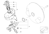 Diagram for 2008 BMW 335xi Brake Fluid Level Sensor - 34336774451