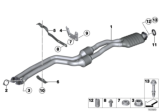 Diagram for BMW 1 Series M Exhaust Pipe - 18307845669