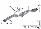 Diagram for 2010 BMW 135i Exhaust Pipe - 18307599743