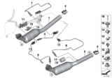 Diagram for BMW X5 Exhaust Pipe - 18307526385
