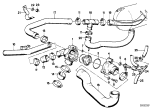 Diagram for 1988 BMW M5 Radiator Hose - 11531306829