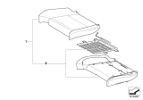 Diagram for 2012 BMW X6 M Seat Cushion Pad - 52107292790