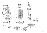 Diagram for 1989 BMW 750iL Shock Absorber - 37121138784