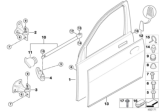 Diagram for BMW Alpina B7 Door Hinge - 41517176859