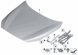 Diagram for 2014 BMW 550i GT Hood Lift Support - 51237200197