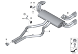 Diagram for BMW X6 Exhaust Pipe - 18307646111