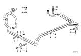 Diagram for 1984 BMW 633CSi Oil Cooler Hose - 17221176777