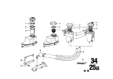 Diagram for 1973 BMW Bavaria Brake Fluid Level Sensor - 34322225602