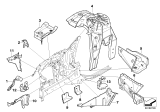 Diagram for 2007 BMW 530xi Engine Mount Bracket - 41117111182