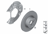 Diagram for 2018 BMW X4 Brake Backing Plate - 34206787533