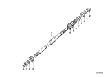 Diagram for 1986 BMW 735i Steering Shaft - 32311153603