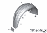 Diagram for 2015 BMW X4 Fender Splash Shield - 51717213650