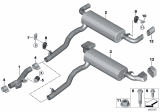 Diagram for 2018 BMW 540d xDrive Muffler Hanger Straps - 18207798560