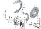 Diagram for BMW X1 Brake Caliper Repair Kit - 34106867316