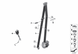 Diagram for BMW M850i xDrive Gran Coupe Seat Belt - 72117491785