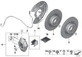 Diagram for 2016 BMW 328i xDrive Brake Caliper - 34216799462