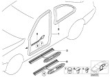 Diagram for 1997 BMW M3 Door Seal - 51712138958