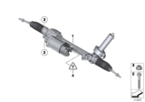 Diagram for BMW X6 Steering Gearbox - 32106791050