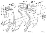 Diagram for 1984 BMW 325e Body Mount Hole Plug - 51719057117