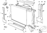 Diagram for 1991 BMW 525i Fan Shroud - 17111712372