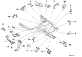 Diagram for 2001 BMW 750iL Engine Mount Bracket - 41148164103