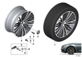 Diagram for 2018 BMW 530e Alloy Wheels - 36116863423