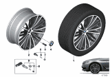 Diagram for 2017 BMW 530i xDrive Alloy Wheels - 36116863423