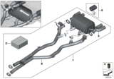Diagram for BMW M3 Exhaust Resonator - 18302349921