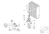 Diagram for 2008 BMW 750Li A/C Evaporator Core - 64119134630