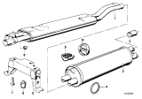 Diagram for 1979 BMW 633CSi Exhaust Resonator - 18121246264