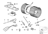 Diagram for 1994 BMW 750iL Blower Motor - 64118390935