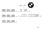 Diagram for 1988 BMW M5 Emblem - 51141919477