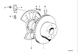 Diagram for BMW 733i Brake Backing Plate - 34111117754