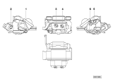 Diagram for BMW Alpina V8 Roadster HVAC Heater Blend Door Actuator - 64116908980