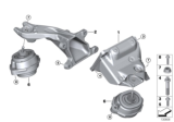Diagram for 2005 BMW X5 Engine Mount Bracket - 22116757708