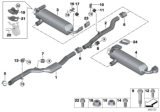Diagram for BMW 530i Tail Pipe - 18308631954