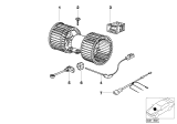 Diagram for BMW 740i Blower Motor - 64118391809