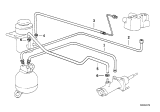 Diagram for 1996 BMW 850Ci Hydraulic Hose - 34331163726