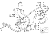 Diagram for 1992 BMW 735iL Power Steering Hose - 32411136994