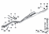 Diagram for BMW Alpina B7L Muffler Hanger Straps - 18207585348