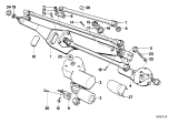 Diagram for 1989 BMW 525i Wiper Motor - 61611378650