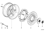 Diagram for 1986 BMW 735i Emblem - 36131122132