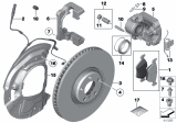 Diagram for 2010 BMW X6 Brake Caliper - 34116776783