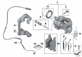 Diagram for 2016 BMW 328i GT xDrive Brake Caliper Bracket - 34116859843