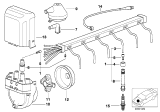 Diagram for 1983 BMW 533i Spark Plug Wires - 12121705718