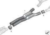 Diagram for BMW M760i xDrive Exhaust Pipe - 18308654954