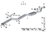 Diagram for 2013 BMW 128i Exhaust Pipe - 18307560015