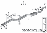 Diagram for 2012 BMW 128i Catalytic Converter - 18307560015