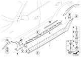 Diagram for 2010 BMW X3 Fender Splash Shield - 51713405817